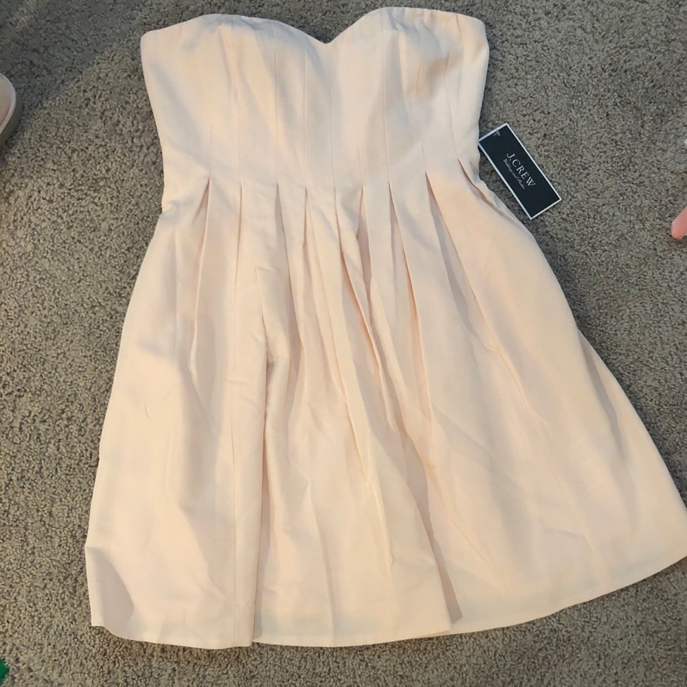 Blush pink sweetheart top dress